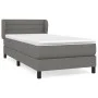 Box spring bed with dark gray fabric mattress 80x200 cm by vidaXL, Beds and slatted bases - Ref: Foro24-3126278, Price: 322,1...