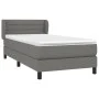 Box spring bed with dark gray fabric mattress 80x200 cm by vidaXL, Beds and slatted bases - Ref: Foro24-3126278, Price: 322,1...