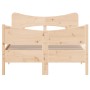 Estructura de cama sin colchón madera maciza de pino 120x190 cm