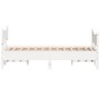 Estructura de cama sin colchón madera maciza blanca 120x190 cm