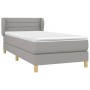 Cama box spring con colchón tela gris claro 80x200 cm de vidaXL, Camas y somieres - Ref: Foro24-3126837, Precio: 289,25 €, De...