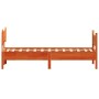 Estructura de cama sin colchón madera maciza marrón 75x190 cm