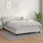 Boxspringbett mit weißer Kunstledermatratze 140x200cm von vidaXL, Betten und Lattenroste - Ref: Foro24-3127314, Preis: 479,98...