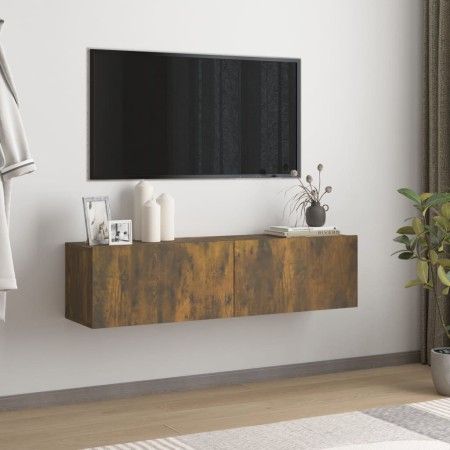 TV-Wandschrank aus geräuchertem Eichensperrholz, 120 x 30 x 30 cm von vidaXL, TV-Möbel - Ref: Foro24-815099, Preis: 50,98 €, ...