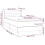 Cama box spring con colchón tela gris oscuro 90x200 cm de vidaXL, Camas y somieres - Ref: Foro24-3126294, Precio: 311,21 €, D...