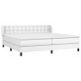 Boxspringbett mit weißer Kunstledermatratze 200x200 cm von vidaXL, Betten und Lattenroste - Ref: Foro24-3127332, Preis: 606,9...