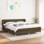 Box spring bed with dark brown fabric mattress 180x200 cm by vidaXL, Beds and slatted bases - Ref: Foro24-3126824, Price: 547...