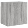 Muebles de TV de pared 5 pzas madera de ingeniería gris Sonoma