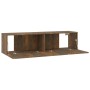 TV-Wandschrank aus geräuchertem Eichensperrholz, 120 x 30 x 30 cm von vidaXL, TV-Möbel - Ref: Foro24-815099, Preis: 50,98 €, ...