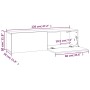 TV-Wandschrank aus geräuchertem Eichensperrholz, 120 x 30 x 30 cm von vidaXL, TV-Möbel - Ref: Foro24-815099, Preis: 50,98 €, ...