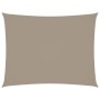 Toldo de vela rectangular tela Oxford gris taupe 2,5x4 m