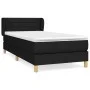 Box spring bed with black fabric mattress 90x200 cm by vidaXL, Beds and slatted bases - Ref: Foro24-3126855, Price: 299,34 €,...