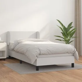 Boxspringbett mit weißer Kunstledermatratze 80x200 cm von vidaXL, Betten und Lattenroste - Ref: Foro24-3127158, Preis: 289,09...
