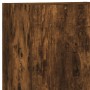 Muebles de TV de pared 5 pzas madera ingeniería roble ahumado