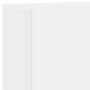 Muebles de TV de pared 5 piezas madera de ingeniería blanco