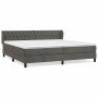 Box spring bed with dark gray velvet mattress 200x200 cm by vidaXL, Beds and slatted bases - Ref: Foro24-3127692, Price: 579,...