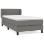 Box spring bed with dark gray fabric mattress 100x200 cm by vidaXL, Beds and slatted bases - Ref: Foro24-3126302, Price: 327,...