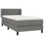 Box spring bed with dark gray fabric mattress 100x200 cm by vidaXL, Beds and slatted bases - Ref: Foro24-3126302, Price: 327,...