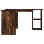 Eckschreibtisch aus Raucheiche-Sperrholz 120x140x75cm von vidaXL, Schreibtische - Ref: Foro24-815384, Preis: 90,90 €, Rabatt: %