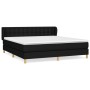 Box spring bed with black fabric mattress 180x200 cm by vidaXL, Beds and slatted bases - Ref: Foro24-3127143, Price: 575,65 €...