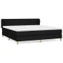Box spring bed with black fabric mattress 180x200 cm by vidaXL, Beds and slatted bases - Ref: Foro24-3127143, Price: 564,63 €...