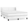 Box spring bed with white synthetic leather mattress 140x200cm by vidaXL, Beds and slatted bases - Ref: Foro24-3127194, Price...