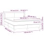 Boxspringbett mit weißer Kunstledermatratze 140x200cm von vidaXL, Betten und Lattenroste - Ref: Foro24-3127194, Preis: 475,81...