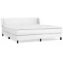 Box spring bed with white synthetic leather mattress 180x200 cm by vidaXL, Beds and slatted bases - Ref: Foro24-3127206, Pric...