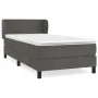 Box spring bed with dark gray velvet mattress 80x200 cm by vidaXL, Beds and slatted bases - Ref: Foro24-3127338, Price: 289,6...