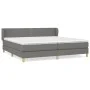 Box spring bed with dark gray fabric mattress 200x200 cm by vidaXL, Beds and slatted bases - Ref: Foro24-3126750, Price: 571,...