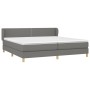 Box spring bed with dark gray fabric mattress 200x200 cm by vidaXL, Beds and slatted bases - Ref: Foro24-3126750, Price: 571,...