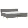 Box spring bed with dark gray fabric mattress 200x200 cm by vidaXL, Beds and slatted bases - Ref: Foro24-3126750, Price: 571,...