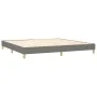 Box spring bed with dark gray fabric mattress 200x200 cm by vidaXL, Beds and slatted bases - Ref: Foro24-3126750, Price: 571,...