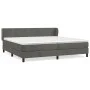 Box spring bed with dark gray velvet mattress 200x200 cm by vidaXL, Beds and slatted bases - Ref: Foro24-3127392, Price: 545,...