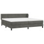 Cama box spring con colchón terciopelo gris oscuro 200x200 cm de vidaXL, Camas y somieres - Ref: Foro24-3127392, Precio: 551,...