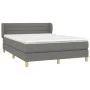 Box spring bed with dark gray fabric mattress 140x190 cm by vidaXL, Beds and slatted bases - Ref: Foro24-3126878, Price: 512,...
