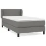 Box spring bed with dark gray fabric mattress 90x200 cm by vidaXL, Beds and slatted bases - Ref: Foro24-3126134, Price: 300,8...