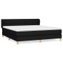 Box spring bed with black fabric mattress 180x200 cm by vidaXL, Beds and slatted bases - Ref: Foro24-3127063, Price: 564,26 €...