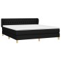 Box spring bed with black fabric mattress 180x200 cm by vidaXL, Beds and slatted bases - Ref: Foro24-3127063, Price: 564,26 €...