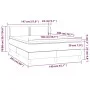 Cama box spring con colchón cuero sintético negro 140x200cm de vidaXL, Camas y somieres - Ref: Foro24-3127253, Precio: 445,64...