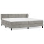 Box spring bed with light gray velvet mattress 200x200 cm by vidaXL, Beds and slatted bases - Ref: Foro24-3127511, Price: 541...