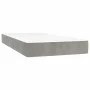 Box spring bed with light gray velvet mattress 200x200 cm by vidaXL, Beds and slatted bases - Ref: Foro24-3127511, Price: 550...