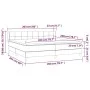 Box spring bed with light gray velvet mattress 200x200 cm by vidaXL, Beds and slatted bases - Ref: Foro24-3127511, Price: 550...