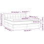 Boxspringbett mit dunkelgrauer Stoffmatratze 160x200 cm von vidaXL, Betten und Lattenroste - Ref: Foro24-3126254, Preis: 519,...