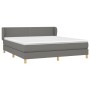 Box spring bed with dark gray fabric mattress 160x200 cm by vidaXL, Beds and slatted bases - Ref: Foro24-3126734, Price: 503,...
