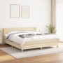 Boxspringbett mit cremefarbener Stoffmatratze 160x200 cm von vidaXL, Betten und Lattenroste - Ref: Foro24-3127058, Preis: 560...
