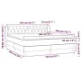 Box spring bed with cream fabric mattress 160x200 cm by vidaXL, Beds and slatted bases - Ref: Foro24-3127058, Price: 524,47 €...