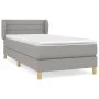 Box spring bed with light gray fabric mattress 100x200 cm by vidaXL, Beds and slatted bases - Ref: Foro24-3126861, Price: 317...
