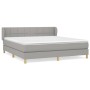 Boxspringbett mit hellgrauer Stoffmatratze 160x200 cm von vidaXL, Betten und Lattenroste - Ref: Foro24-3126813, Preis: 511,08...