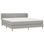 Boxspringbett mit hellgrauer Stoffmatratze 160x200 cm von vidaXL, Betten und Lattenroste - Ref: Foro24-3126813, Preis: 511,08...